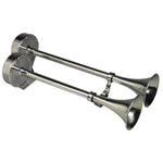 Schmitt Marine Deluxe All-Stainless Dual Trumpet Horn - 24V [12428] - BuoyMart.com  Horns Schmitt Marine