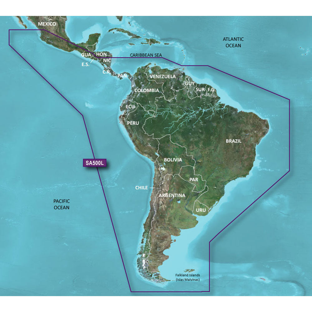 Garmin BlueChart g3 HD - HXSA600X - South America - microSD/SD [010-C1067-20] - BuoyMart.com  Garmin BlueChart Foreign Garmin