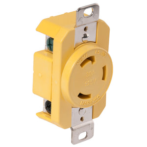 Marinco 305CRR 30A Receptacle - Yellow - 125V [305CRR] - BuoyMart.com  Shore Power Marinco