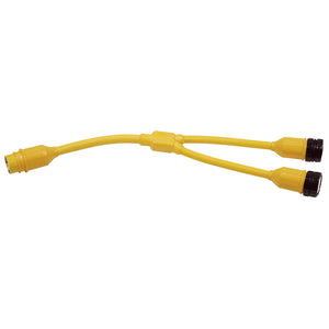 Marinco Y-Adapter, 2-30A 125V Locking to 50A 125/250V Locking [153AY] - BuoyMart.com  Shore Power Marinco