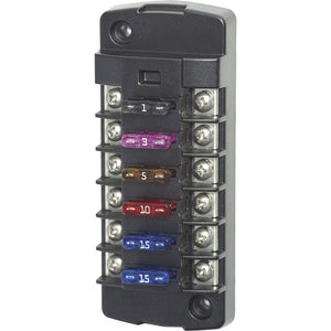 Blue Sea 5037 ST Blade Fuse Block w/o Cover - 6 Circuit Independent w/o Negative Bus [5037] - BuoyMart.com  Fuse Blocks & Fuses Blue Sea Systems