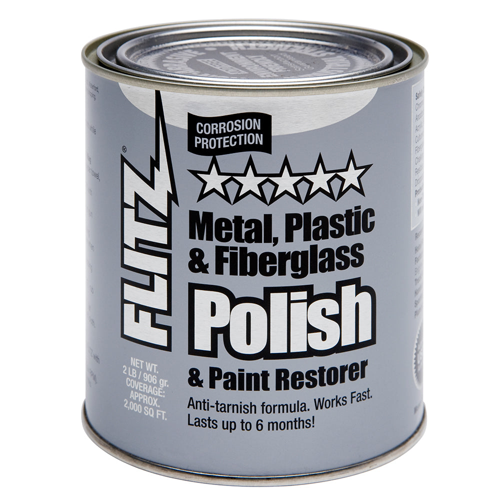 Flitz Polish - Paste - 2.0 lb. Quart Can [CA 03518-6] - BuoyMart.com  Cleaning Flitz