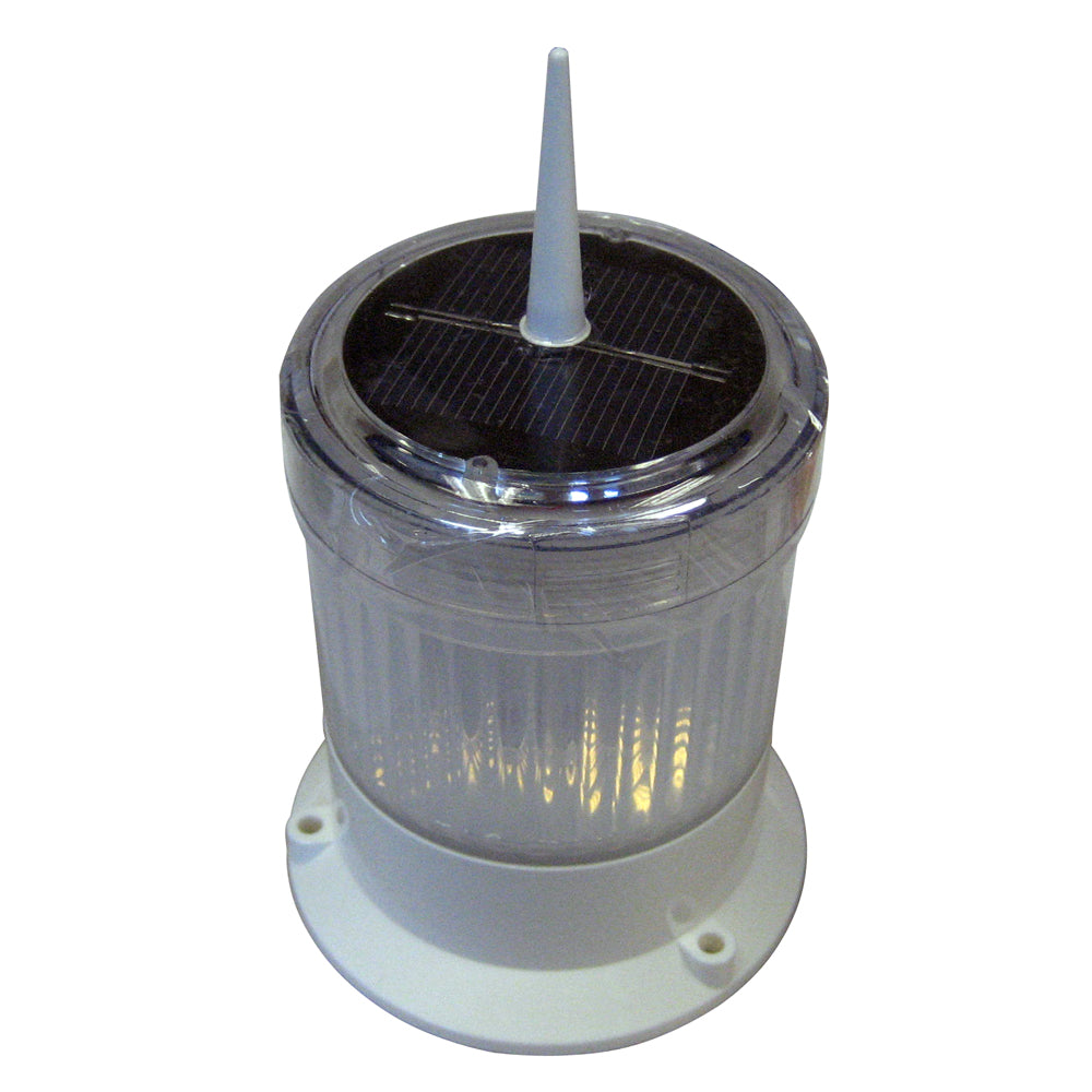 Dock Edge Solar Piling Cap Light [96-268-F] - BuoyMart.com  Piling Caps Dock Edge