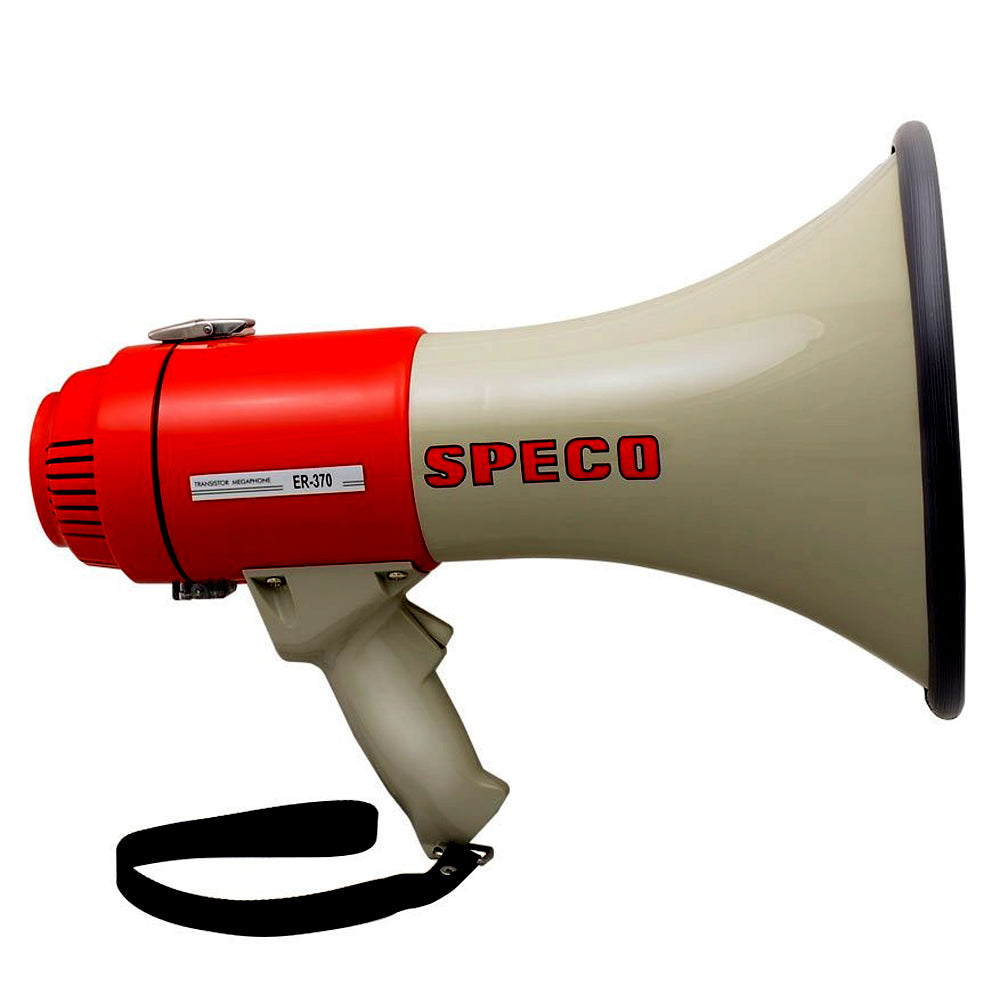 Speco ER370 Deluxe Megaphone w/Siren - Red/Grey - 16W [ER370] - BuoyMart.com  Horns Speco Tech