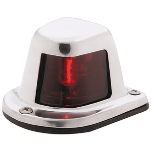 Attwood 1-Mile Deck Mount, Red Sidelight - 12V - Stainless Steel Housing [66319R7] - BuoyMart.com  Navigation Lights Attwood Marine