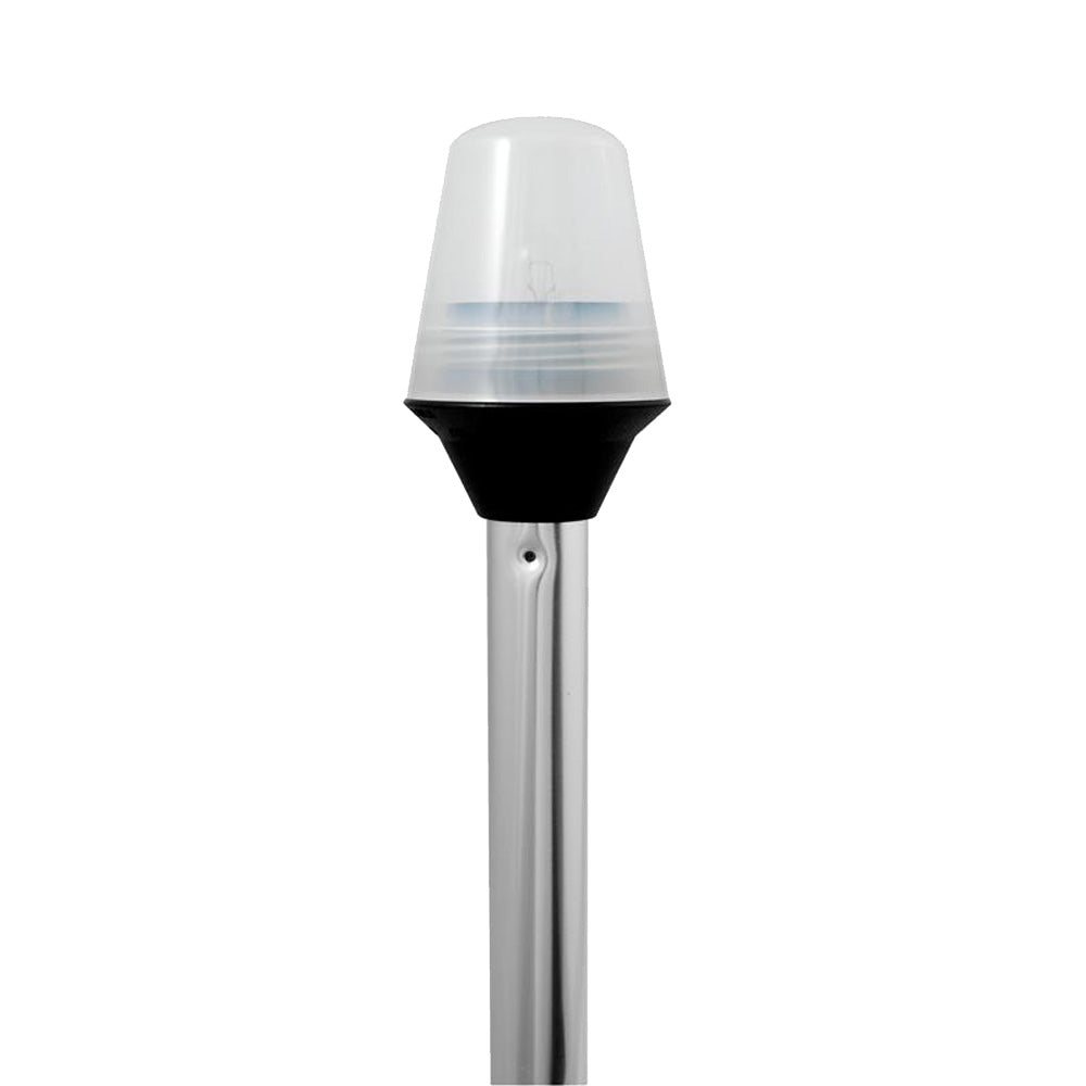 Attwood Frosted Globe All-Around Pole Light w/2-Pin Locking Collar Pole - 12V - 36" [5110-36-7] - BuoyMart.com  Navigation Lights Attwood Marine