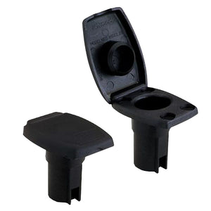 Attwood Oval 2-Pin Base f/Angled Pole - Black [91022-7] - BuoyMart.com  Accessories Attwood Marine