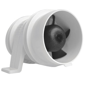 Attwood Turbo 3000 Series Water-Resitant, In-Line Blower - 12V - White [1733-4] - BuoyMart.com  Blowers & Heaters Attwood Marine