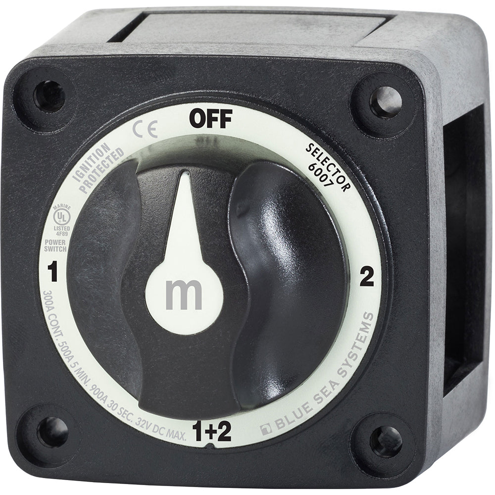 Blue Sea 6007200 Battery Switch Mini - 4 Position - Black [6007200] - BuoyMart.com  Battery Management Blue Sea Systems