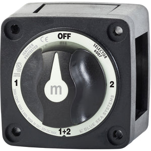 Blue Sea 6007200 Battery Switch Mini - 4 Position - Black [6007200] - BuoyMart.com  Battery Management Blue Sea Systems