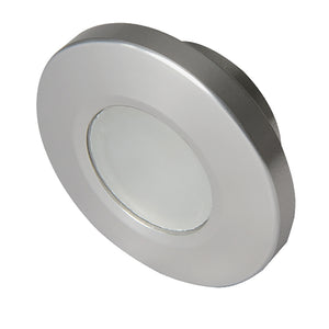 Lumitec Orbit - Flush Mount Down Light - Brushed Finish - 3-Color Blue/Red Non Dimming w/White Dimming Light [112508] - BuoyMart.com  Dome/Down Lights Lumitec