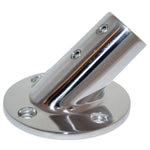 Whitecap " O.D. 45 Degree Round Base SS Rail Fitting [6014C] - BuoyMart.com  Rail Fittings Whitecap