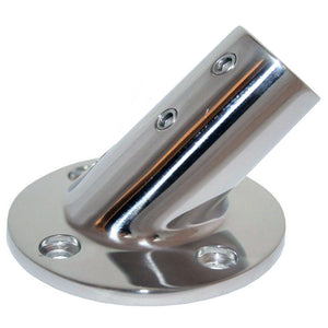 Whitecap " O.D. 45 Degree Round Base SS Rail Fitting [6014C] - BuoyMart.com  Rail Fittings Whitecap