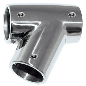 Whitecap " O.D. 60 Degree SS Tee - Left [6044C] - BuoyMart.com  Rail Fittings Whitecap