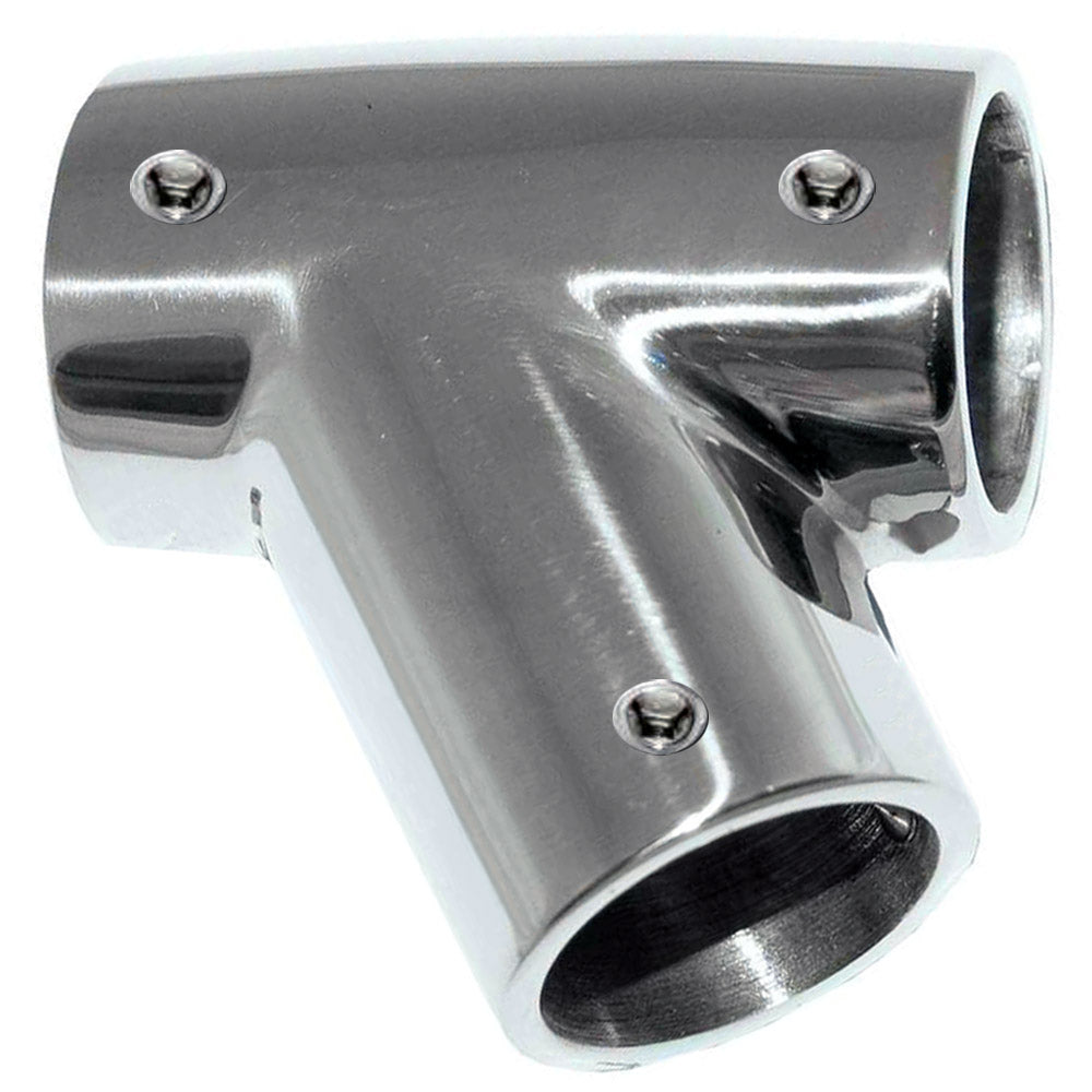 Whitecap " O.D. 60 Degree SS Tee - Right [6045C] - BuoyMart.com  Rail Fittings Whitecap
