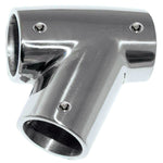 Whitecap 1" O.D. 60 Degree SS Tee - Left [6144C] - BuoyMart.com  Rail Fittings Whitecap