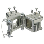 Fulton Fold-Away Bolt-On Hinge Kit 3" x 3" Trailer Beam, Rating 5,000 lbs., 48" Pivot, Z-Max 600 Zinc Finish [HDPB330101] - BuoyMart.com  Rollers & Brackets Fulton