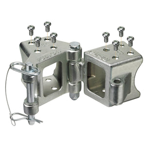 Fulton Fold-Away Bolt-On Hinge Kit 3" x 3" Trailer Beam, Rating 5,000 lbs., 48" Pivot, Z-Max 600 Zinc Finish [HDPB330101] - BuoyMart.com  Rollers & Brackets Fulton
