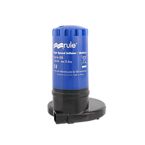 Rule ID20 High-Speed Inflator/Deflator 12V Portable Pump w/Multiple Valve Options [ID20] - BuoyMart.com  Air Pumps Rule
