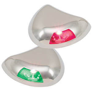Perko Stealth Series LED Side Lights - Horizontal Mount - Red/Green [0616DP2STS] - BuoyMart.com  Navigation Lights Perko