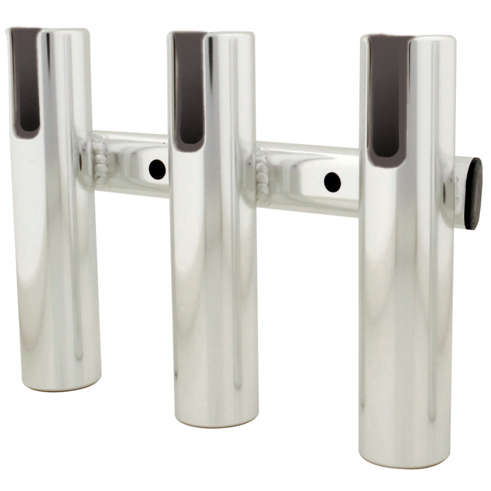 TACO 3-Rod Holder Rack - Brushed Aluminum [F31-3003BSA-1] - BuoyMart.com  Rod Holders TACO Marine