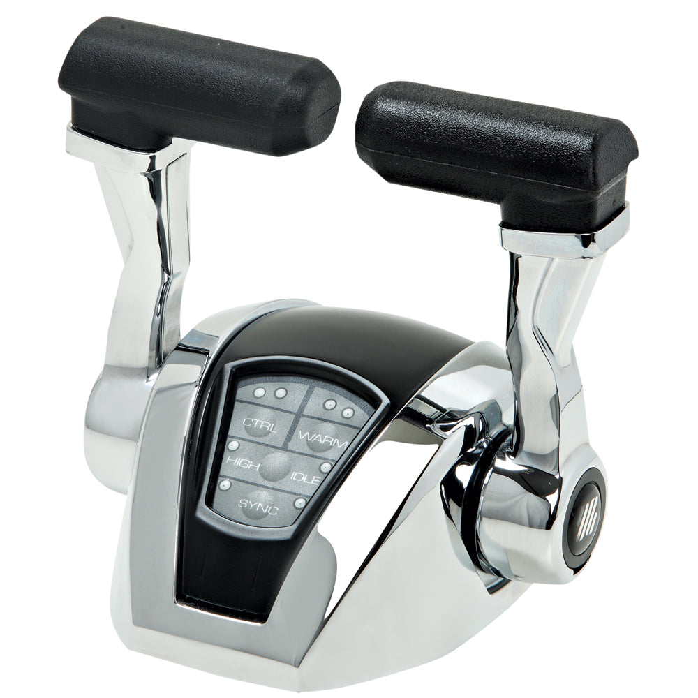 UFlex Power A Mark II Twin Engines Control Head w/o Trim [42011T] - BuoyMart.com  Engine Controls Uflex USA