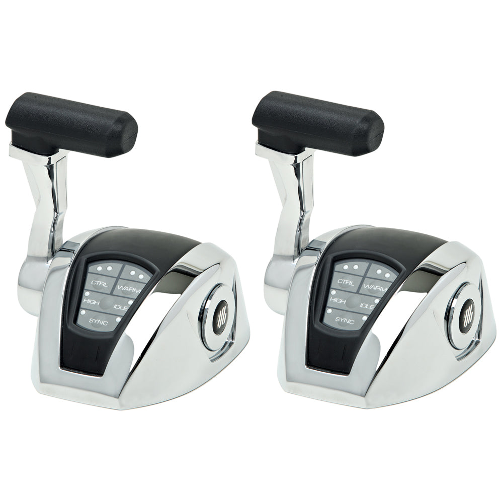 UFlex Power A Electronic Control Package - Single Engine/Dual Station - Electronic Throttle/Mechanical Shift [EM12] - BuoyMart.com  Engine Controls Uflex USA