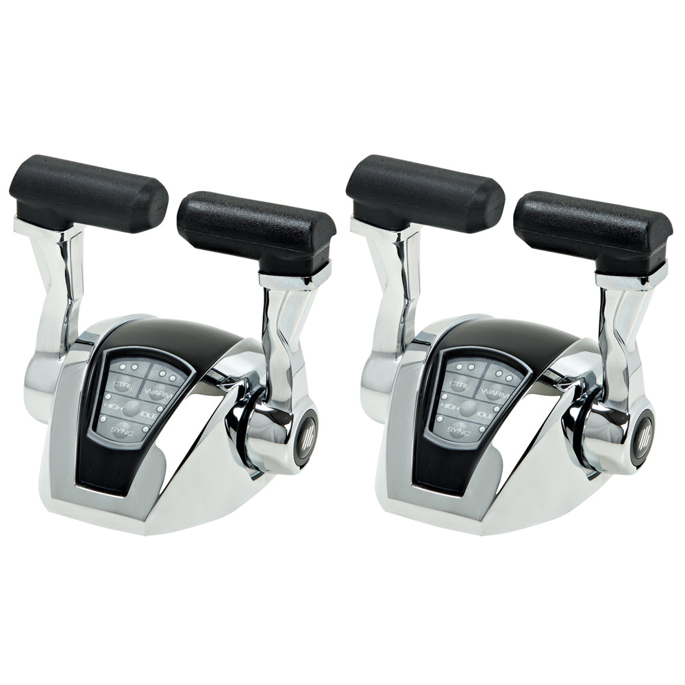 UFlex Power A Electronic Control Package - Dual Engine/Dual Station - Electronic Throttle/Mechanical Shift [EM22] - BuoyMart.com  Engine Controls Uflex USA
