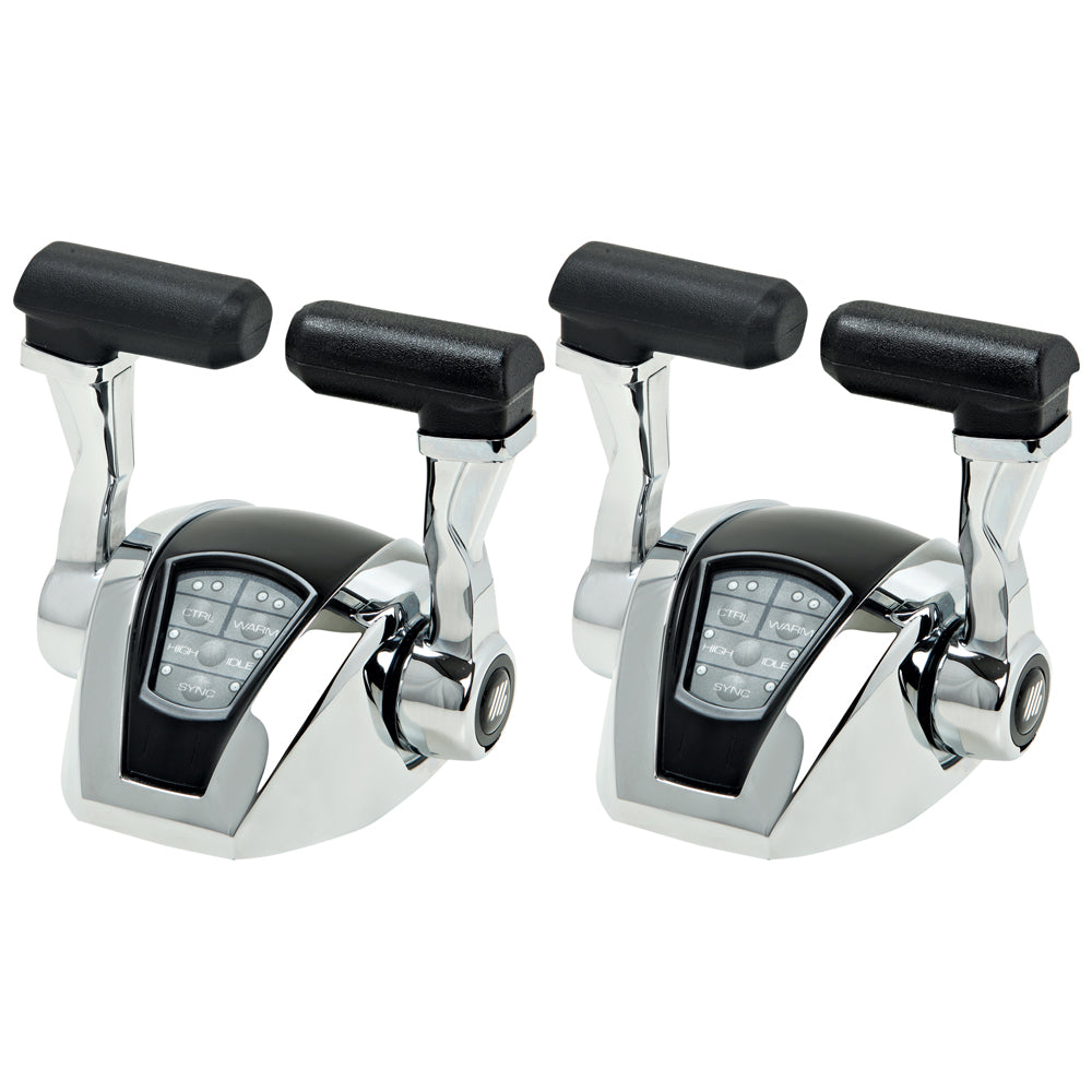 UFlex Power A Electronic Control Package - Dual Engine/Dual Station - Mechanical Throttle/Mechanical Shift [MM22] - BuoyMart.com  Engine Controls Uflex USA