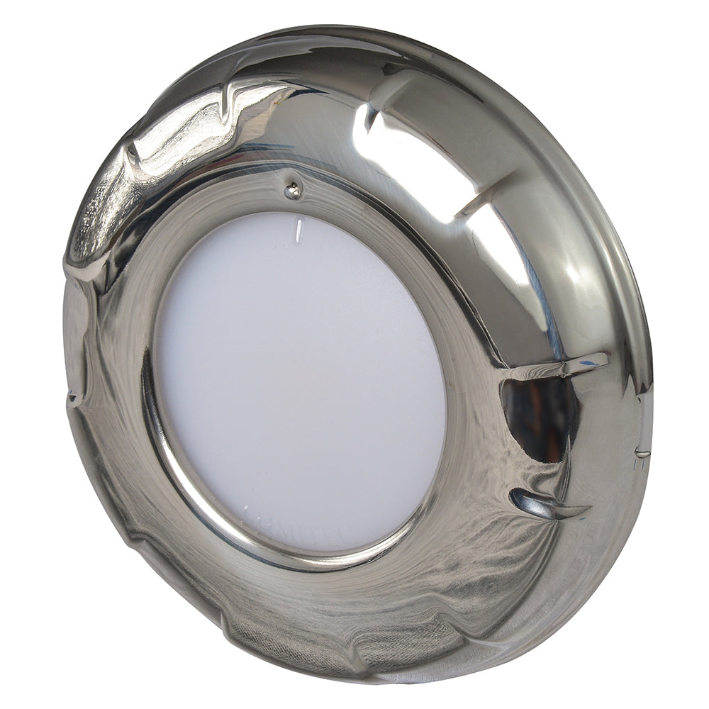 Lumitec Aurora - LED Dome Light - Polished SS Finish - 2-Color White/Red Dimming [101139] - BuoyMart.com  Dome/Down Lights Lumitec