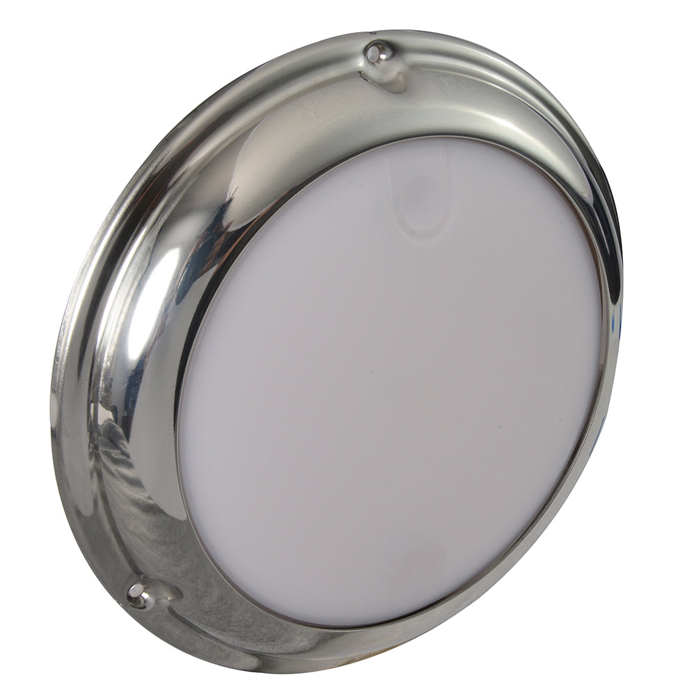 Lumitec TouchDome - Dome Light - Polished SS Finish - 2-Color White/Blue Dimming [101097] - BuoyMart.com  Dome/Down Lights Lumitec