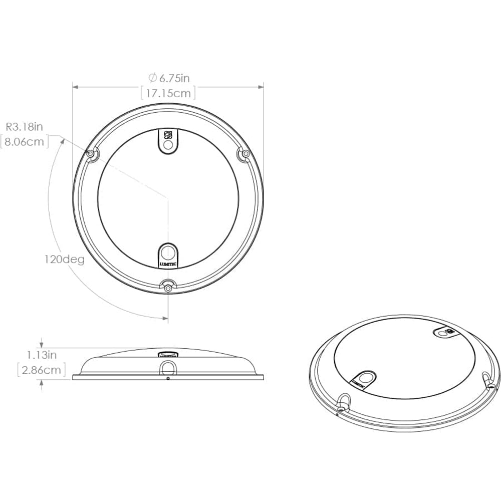 Lumitec TouchDome - Dome Light - Polished SS Finish - 2-Color White/Red Dimming [101098] - BuoyMart.com  Dome/Down Lights Lumitec