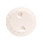 Beckson 4" Smooth Center Screw-Out Deck Plate - Beige [DP40-N] - BuoyMart.com  Deck Plates Beckson Marine
