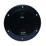 Beckson 4" Smooth Center Screw-Out Deck Plate - Black [DP40-B] - BuoyMart.com  Deck Plates Beckson Marine