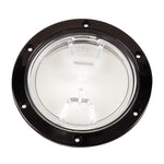 Beckson 4" Clear Center Screw Out Deck Plate - Black [DP40-B-C] - BuoyMart.com  Deck Plates Beckson Marine