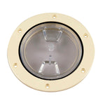 Beckson 4" Clear Center Screw-Out Deck Plate - Beige [DP40-N-C] - BuoyMart.com  Deck Plates Beckson Marine