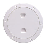 Beckson 6" Smooth Center Screw-Out Deck Plate - White [DP60-W] - BuoyMart.com  Deck Plates Beckson Marine