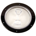 Beckson  6" Clear Center Screw-Out Deck Plate - Black [DP60-B-C] - BuoyMart.com  Deck Plates Beckson Marine