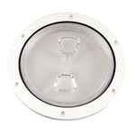 Beckson 6" Clear Center Screw Out Deck Plate - White [DP60-W-C] - BuoyMart.com  Deck Plates Beckson Marine