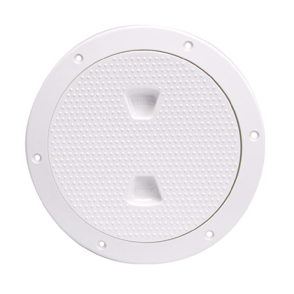 Beckson 6" Non-Skid Screw-Out Deck Plate - White [DP62-W] - BuoyMart.com  Deck Plates Beckson Marine