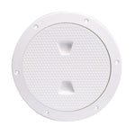 Beckson 6" Non-Skid Screw-Out Deck Plate - White [DP62-W] - BuoyMart.com  Deck Plates Beckson Marine