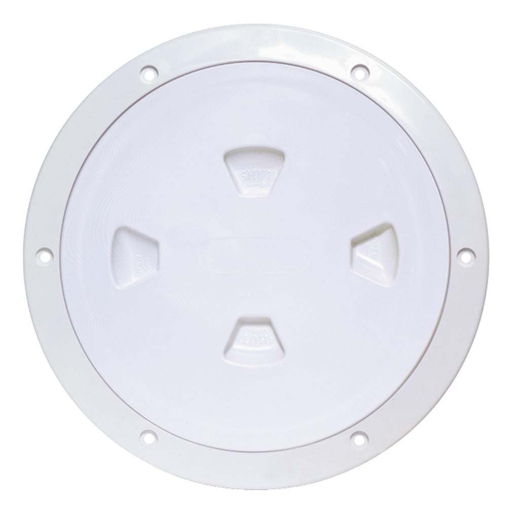 Beckson 8" Smooth Center Screw-Out Deck Plate - White [DP80-W] - BuoyMart.com  Deck Plates Beckson Marine