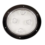 Beckson 8" Clear Center Screw-Out Deck Plate - Black [DP80-B-C] - BuoyMart.com  Deck Plates Beckson Marine