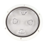 Beckson 8" Clear Center Screw-Out Deck Plate - White [DP80-W-C] - BuoyMart.com  Deck Plates Beckson Marine
