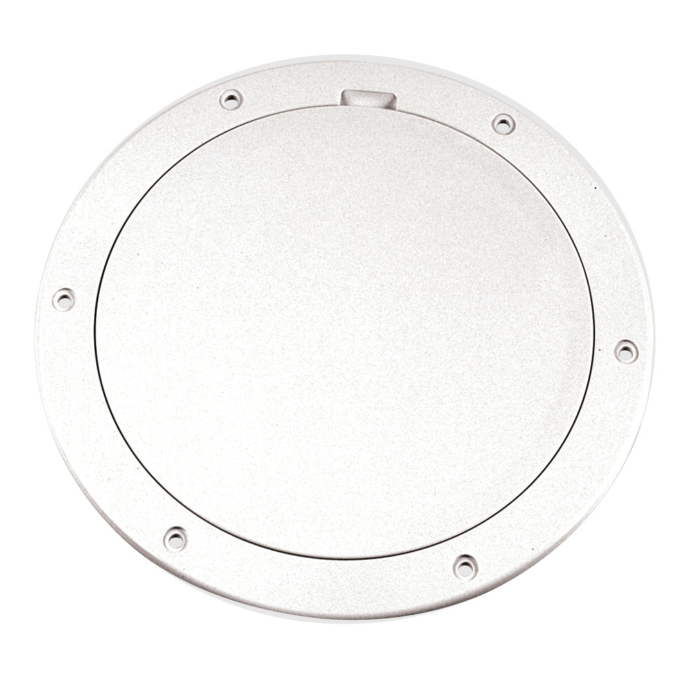 Beckson 6" Smooth Center Pry-Out Deck Plate - White [DP61-W] Beckson Marine