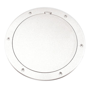 Beckson 6" Smooth Center Pry-Out Deck Plate - White [DP61-W] Beckson Marine
