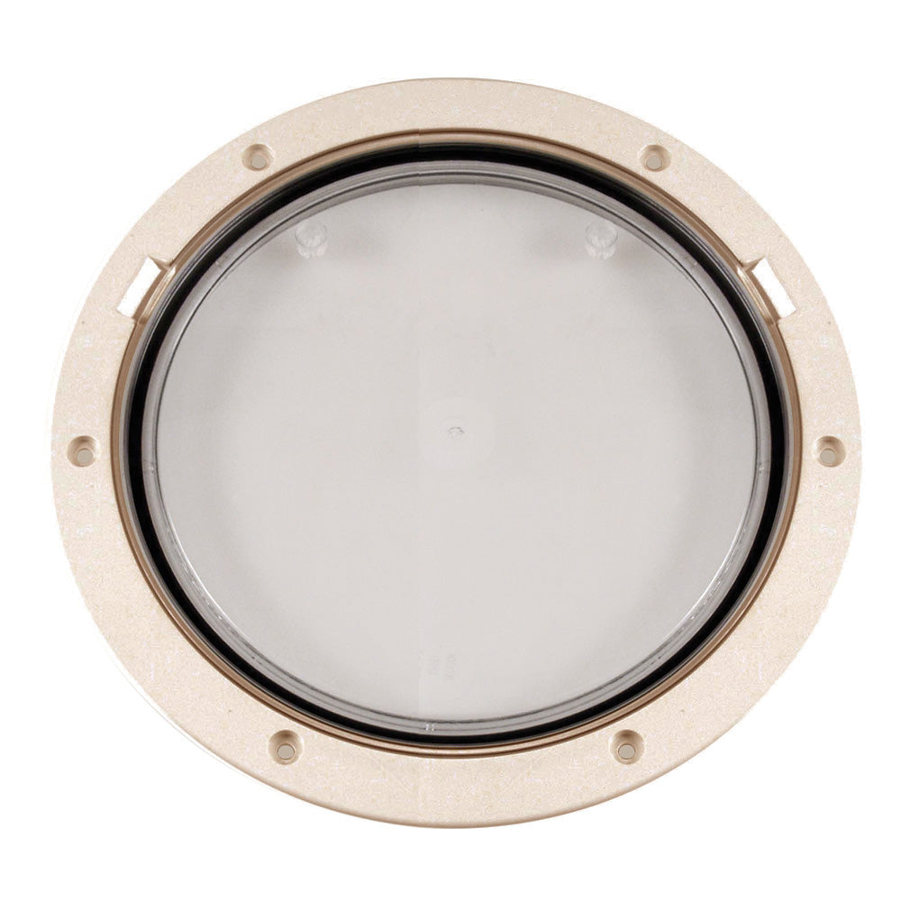 Beckson 8" Clear Center Pry-Out Deck Plate - Beige [DP81-N-C] - BuoyMart.com  Deck Plates Beckson Marine