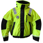 First Watch AB-1100 Flotation Bomber Jacket - Hi-Vis Yellow/Black - Large [AB-1100-HV-L] - BuoyMart.com  Flotation Coats/Pants First Watch