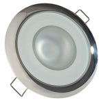 Lumitec Mirage - Flush Mount Down Light - Glass Finish/Polished SS Bezel - White Non-Dimming [113113] - BuoyMart.com  Dome/Down Lights Lumitec