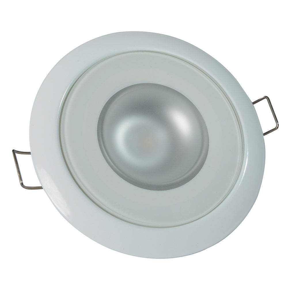 Lumitec Mirage - Flush Mount Down Light - Glass Finish/White Bezel - 4-Color White/Red/Blue/Purple Non-Dimming [113120] - BuoyMart.com  Dome/Down Lights Lumitec